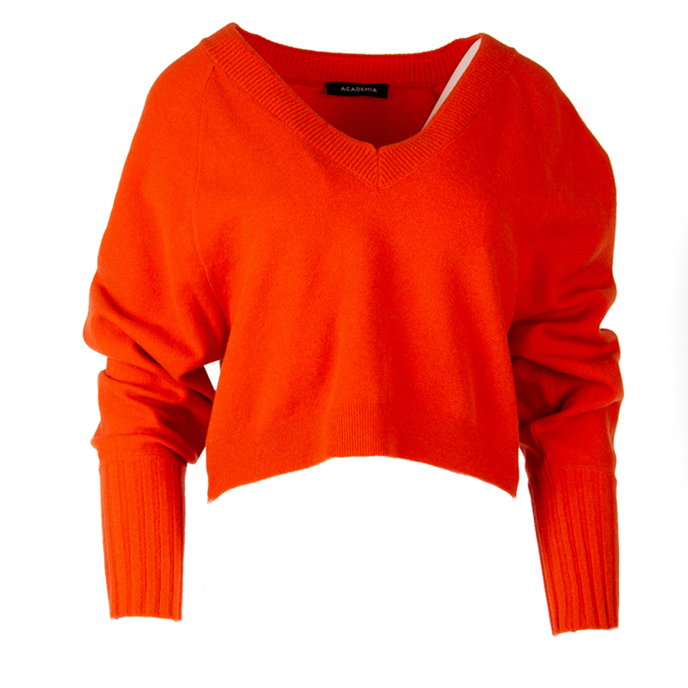 ACADEMIA ORANGE RED SWEATER | WOMENS SIZE M